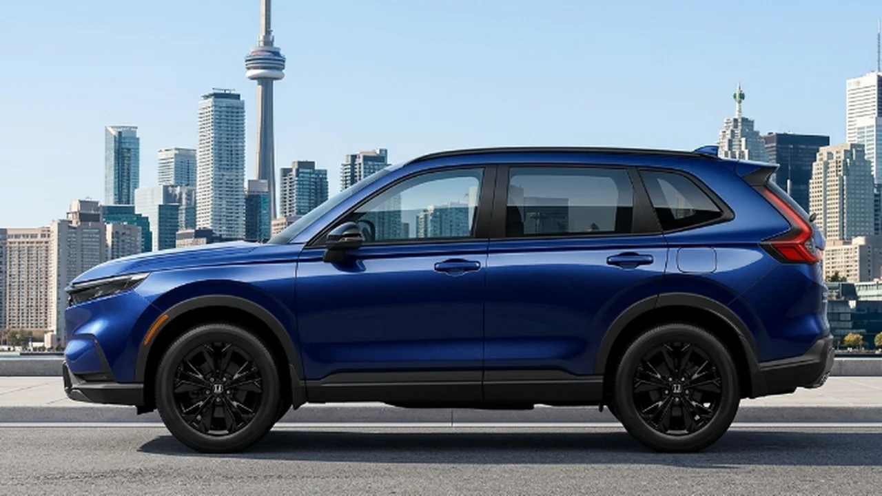 2026 Honda CR-V profile along waterfront promenade