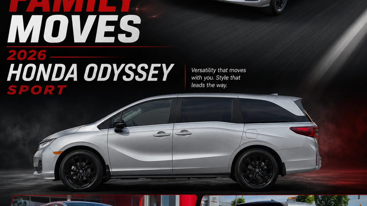 Bold Family Moves 2026 Honda Odyssey Sport in silver
