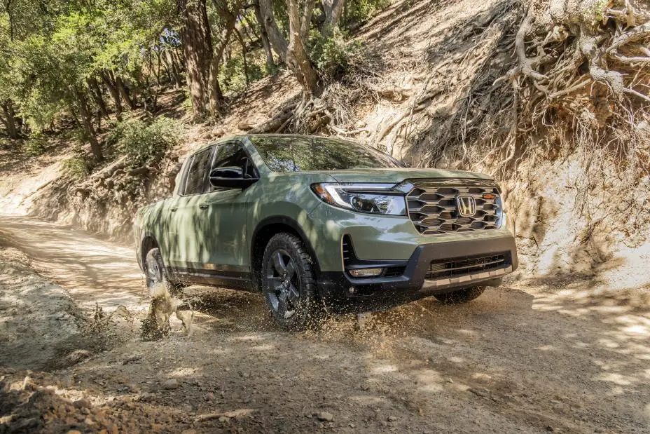 Honda Ridgeline — the only Canadian-built truck in the segment, shown for comparison context against the F-150, Tundra, and Ram 1500