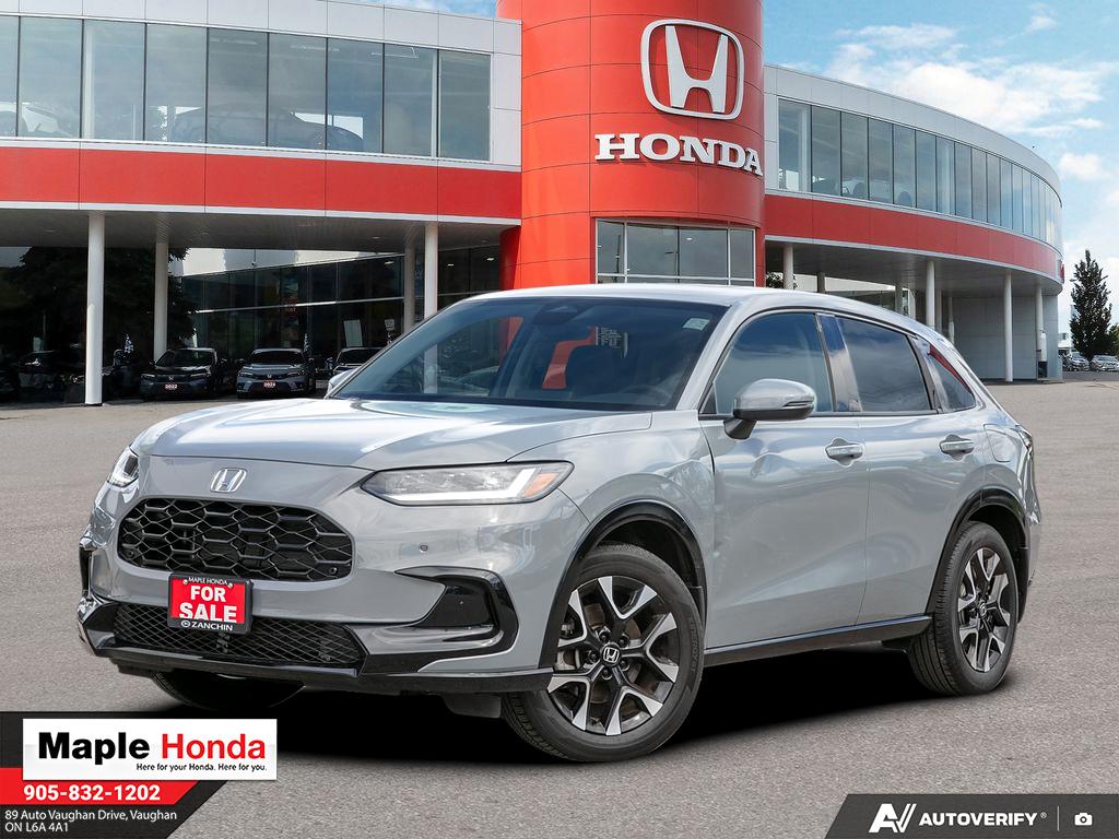 2026 Honda HR-V EX-L AWD in Light Grey — front three-quarter view on the lot at Maple Honda in Vaughan