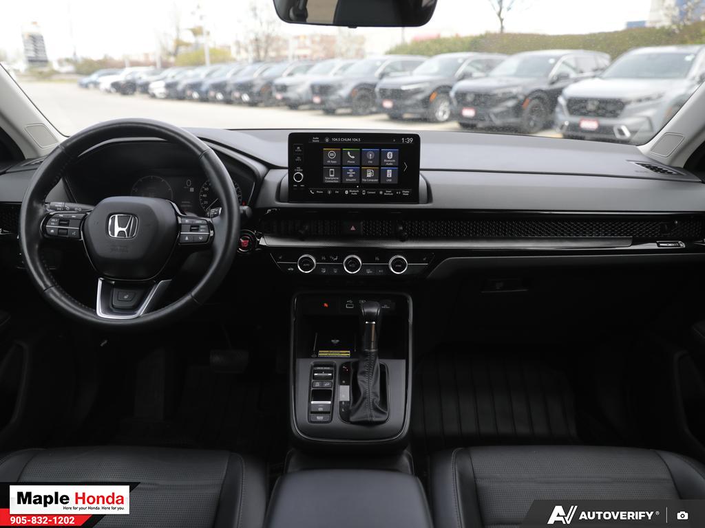 Interior dashboard wide view from driver seat