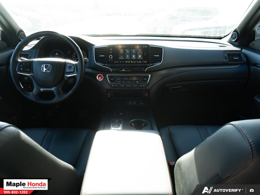 Interior dashboard wide view