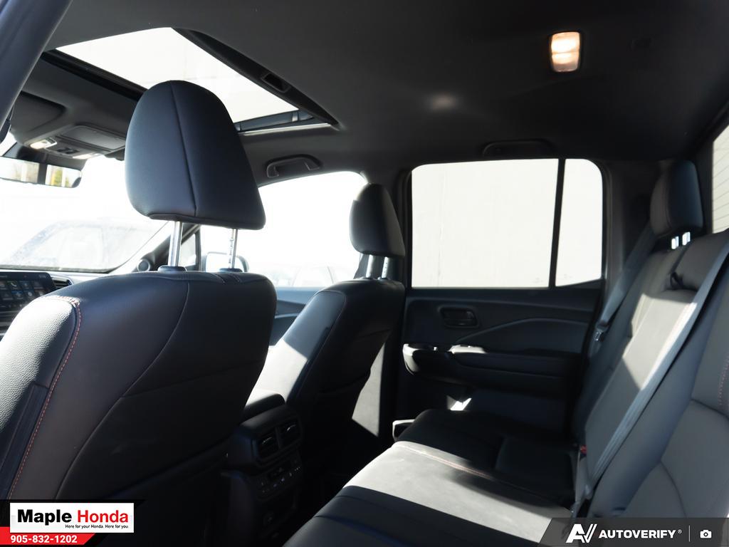 Rear seat cabin wide view with moonroof