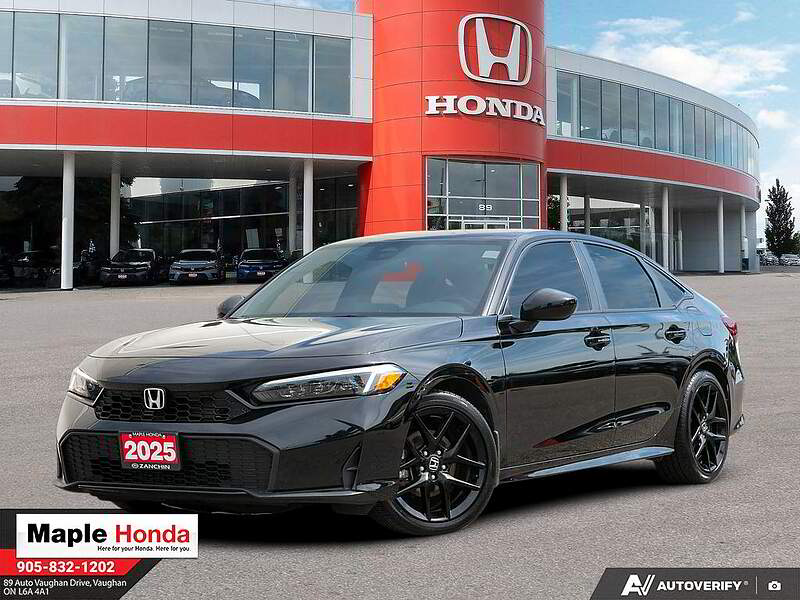 2025 本田 Civic Sport Hybrid 黑色 — 旺市 Maple Honda 展厅实拍