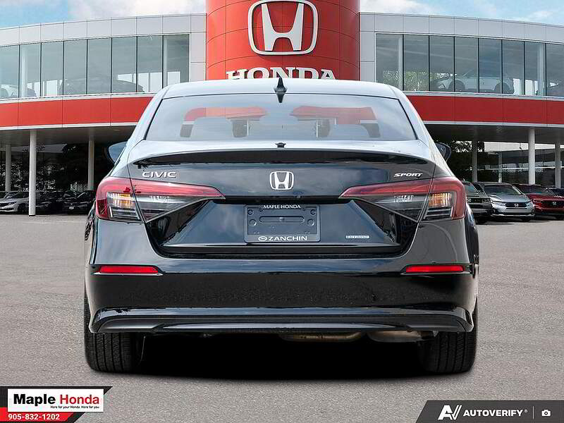 2025 Honda Civic Sport Hybrid 正后方视角