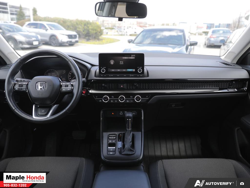 Interior dashboard wide view from driver seat