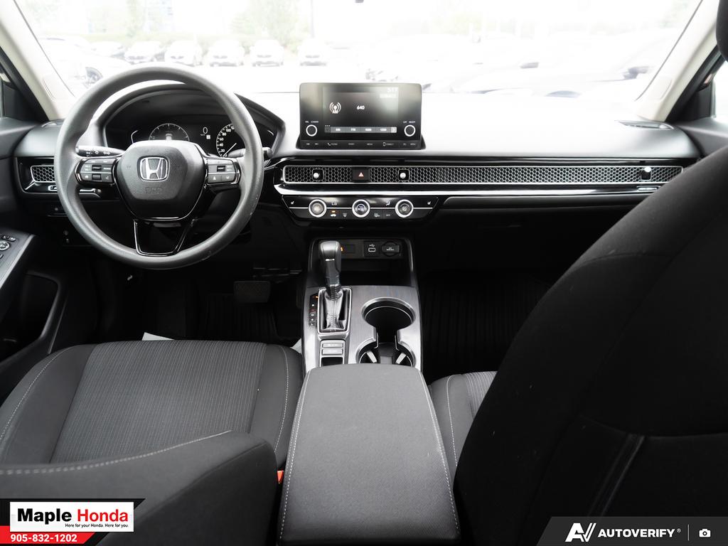 Interior dashboard wide view from driver seat