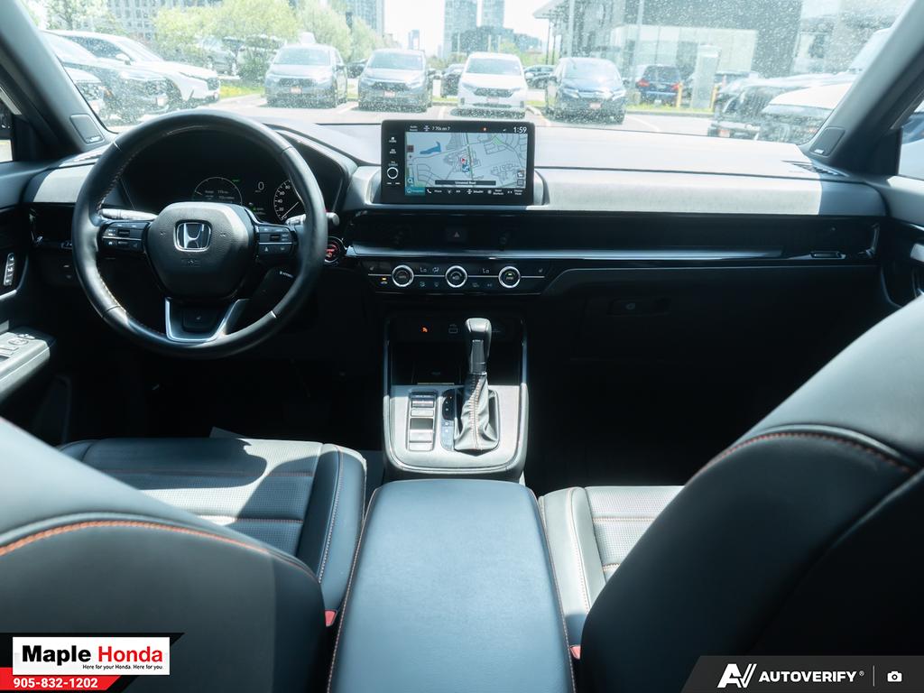 Interior dashboard wide view from center cockpit