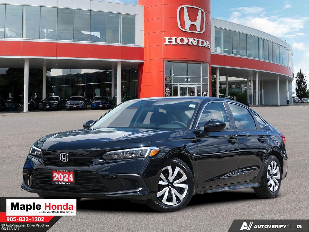 2024 Honda Civic LX-B in Black at Maple Honda