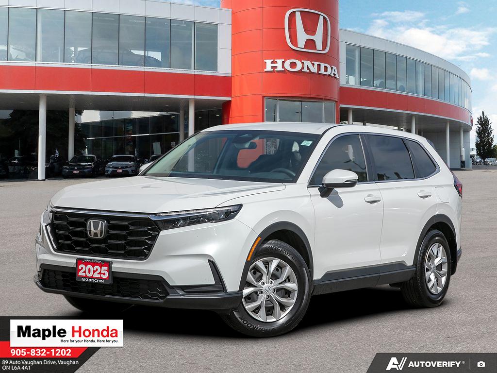 2025 Honda CR-V LX 白色 车头四分之三视角，旺市 Maple Honda 实拍