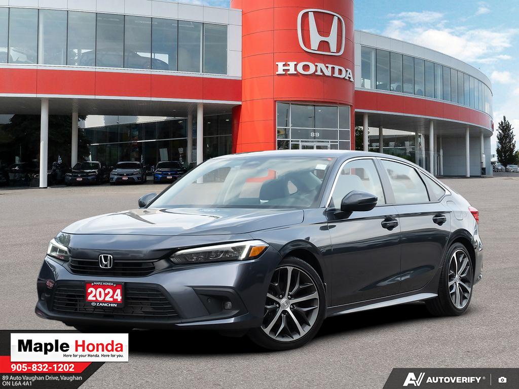 2024 本田 Civic Touring 灰色 — 旺市 Maple Honda 展厅实拍