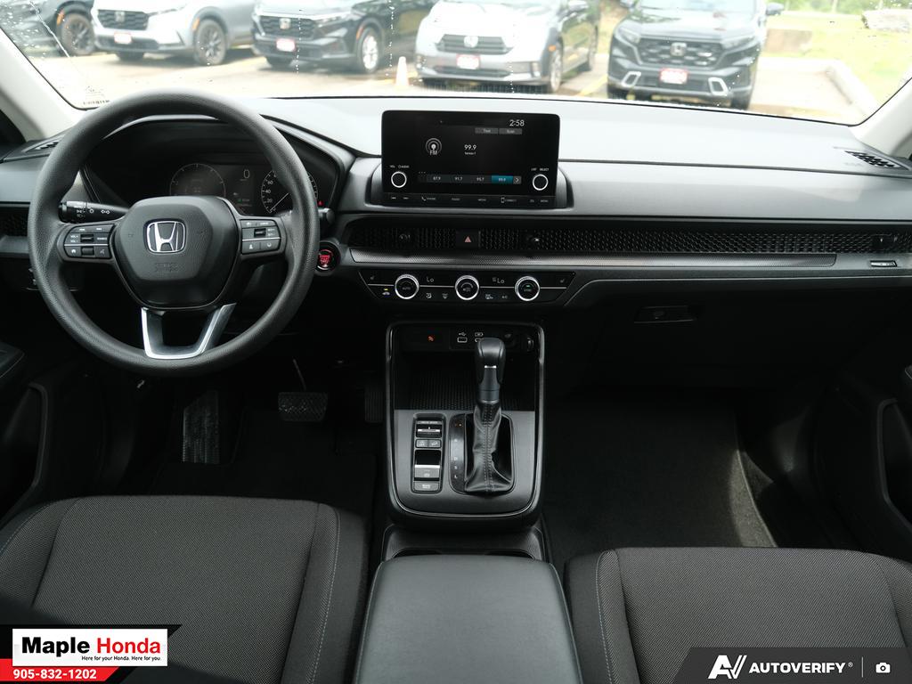 Interior dashboard wide view from driver seat