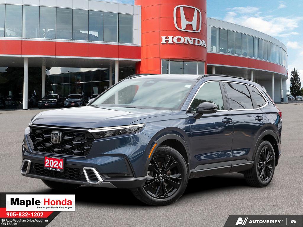 2024 本田 CR-V Hybrid Touring AWD 蓝色 — 旺市 Maple Honda 展厅实拍