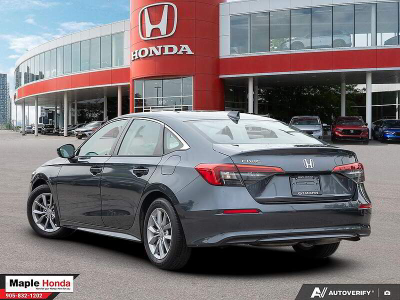 2023 Honda Civic EX 车尾四分之三视角
