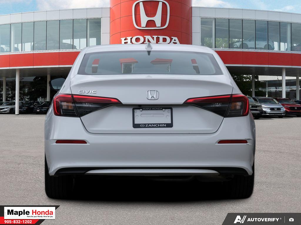 2024 Honda Civic EX — rear straight-on view
