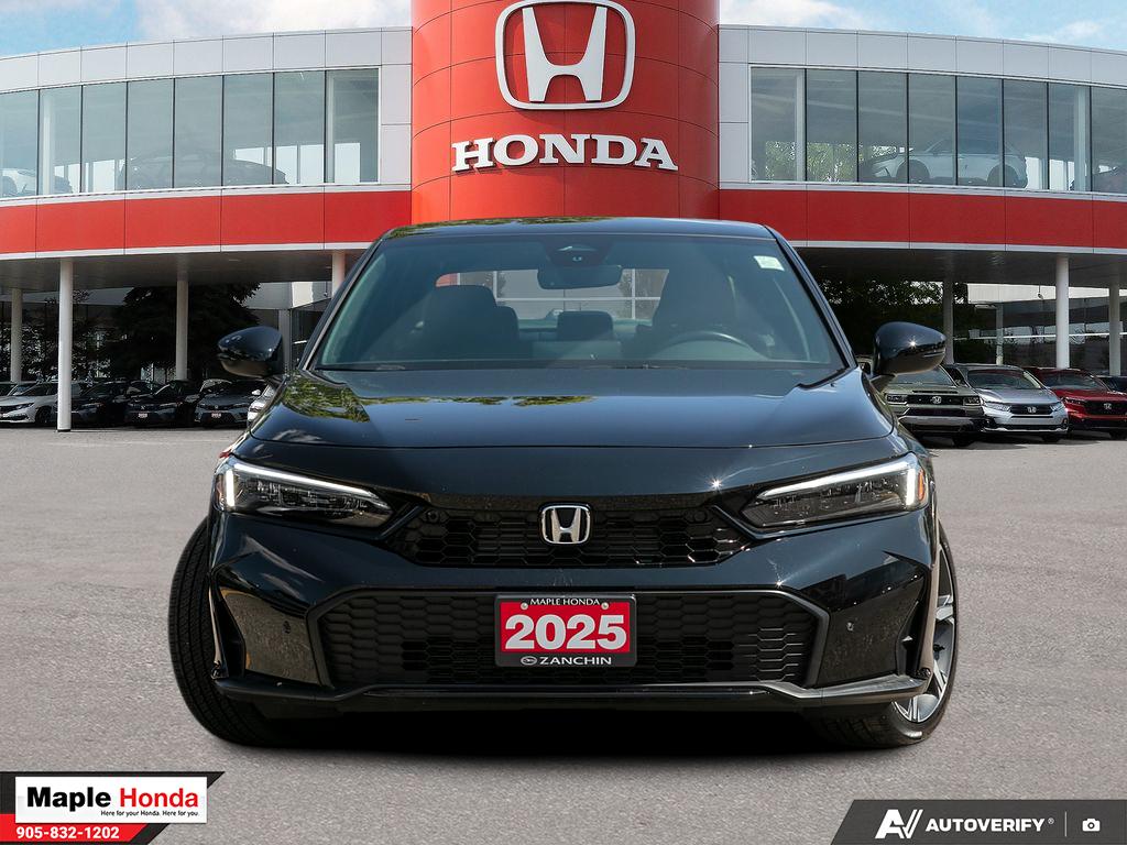 2025 Honda Civic Sport Touring Hybrid — front straight-on view