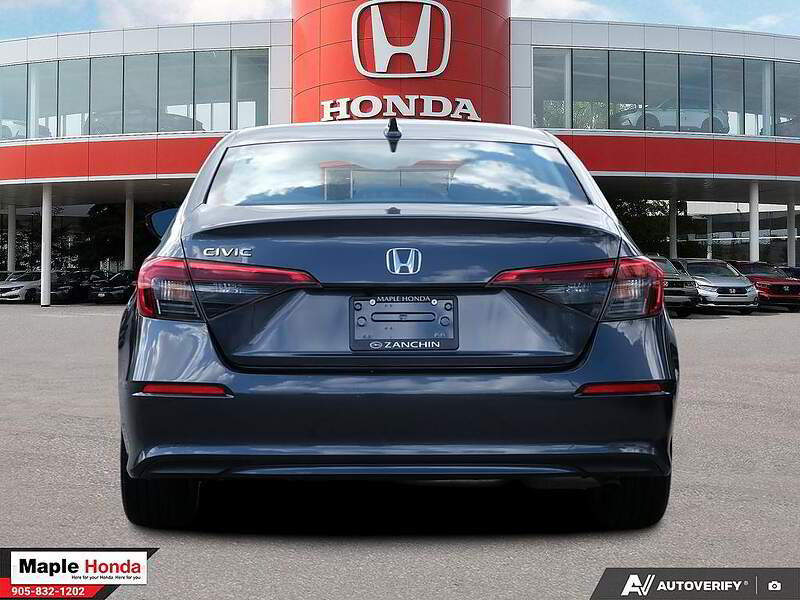 2023 Honda Civic EX — rear straight-on view