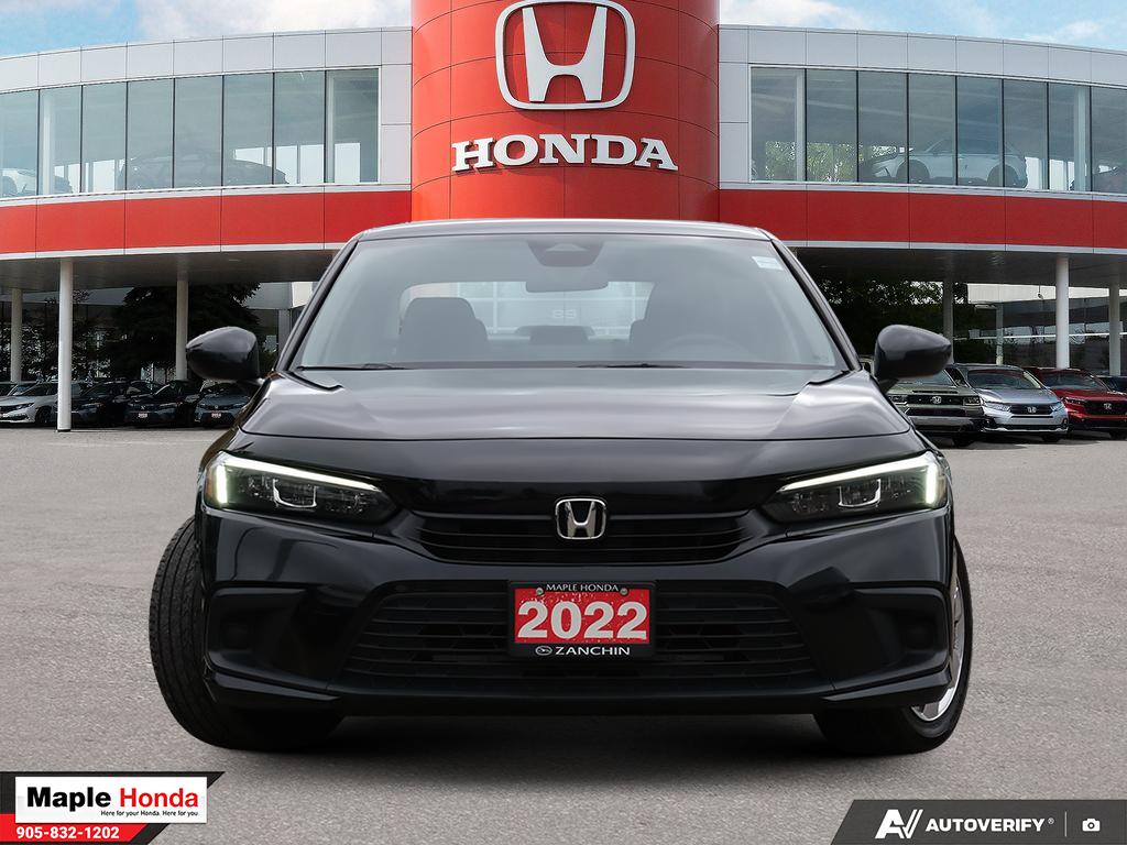 2022 Honda Civic LX — front straight-on view