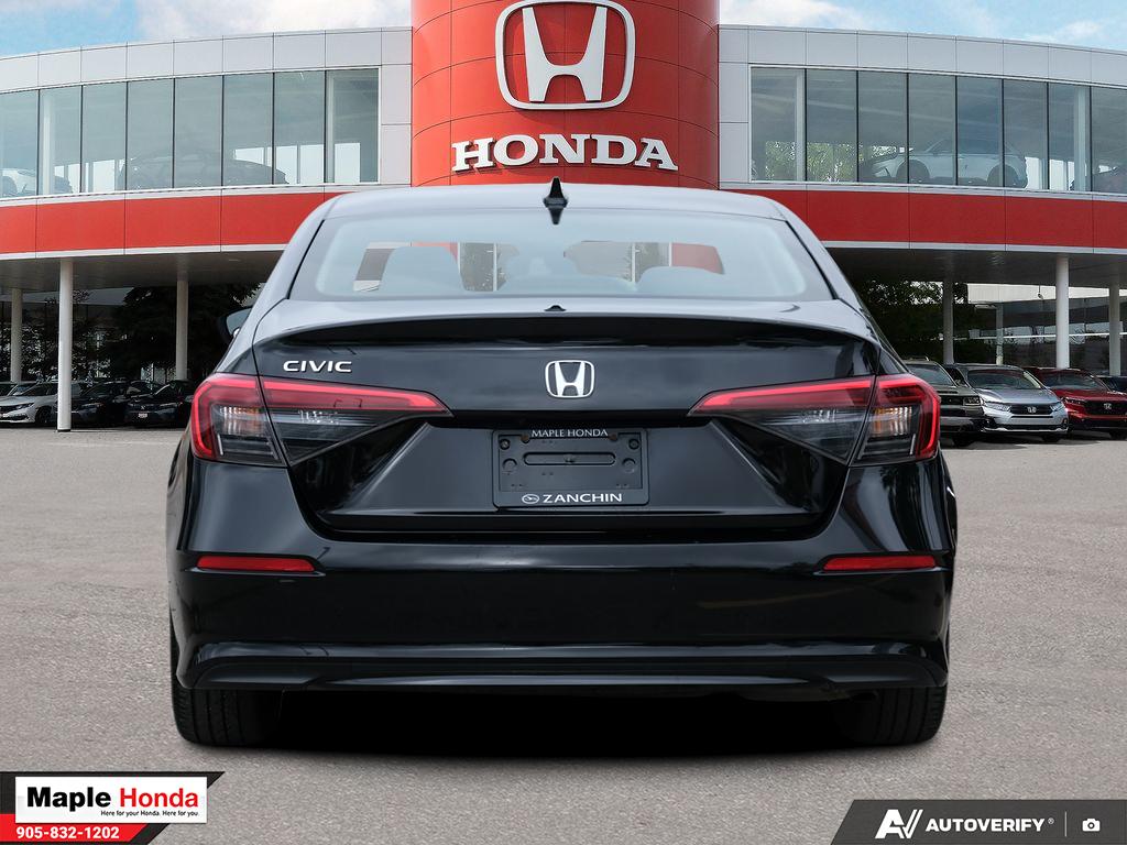 2022 Honda Civic LX — rear straight-on view