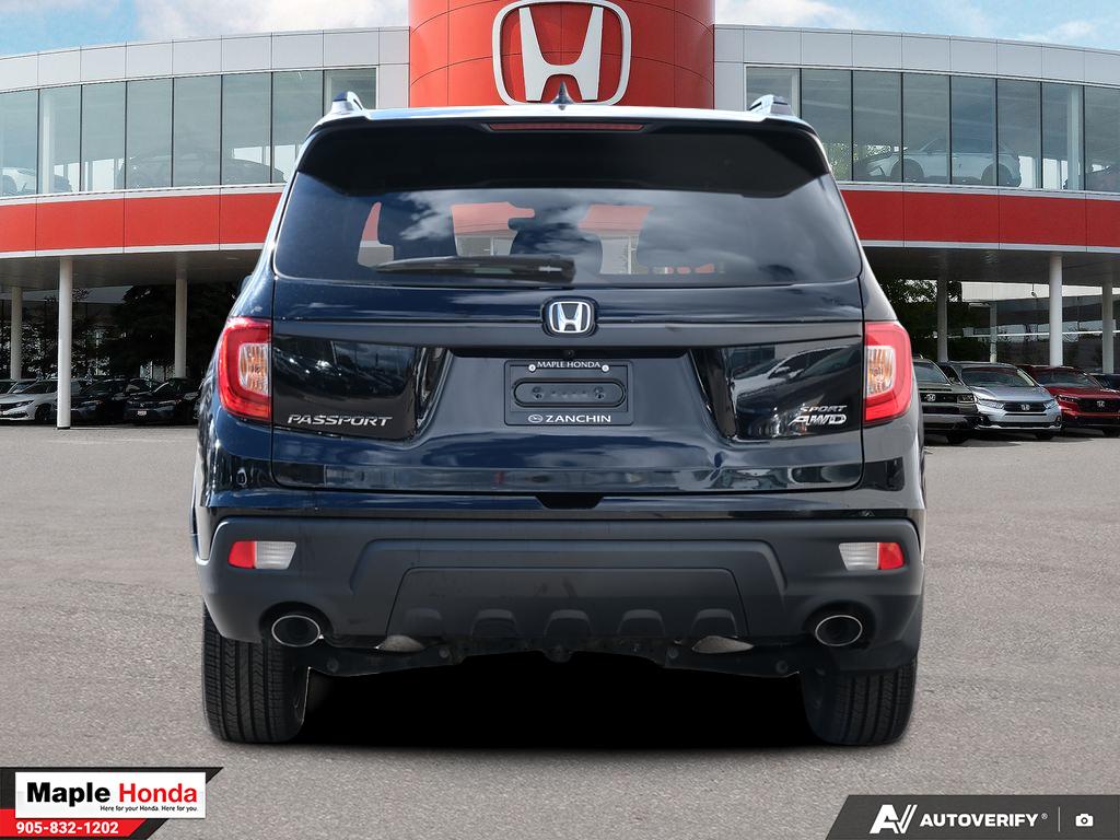 2021 Honda Passport Sport AWD — rear straight-on view