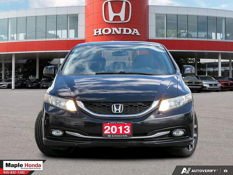 2013 Honda Civic Touring — front straight-on view