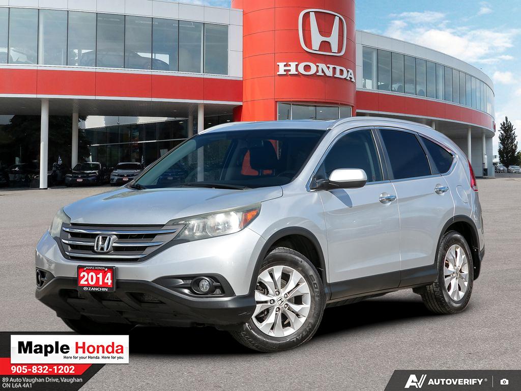 2014 Honda CR-V Touring 银色 车头四分之三视角，旺市 Maple Honda 实拍