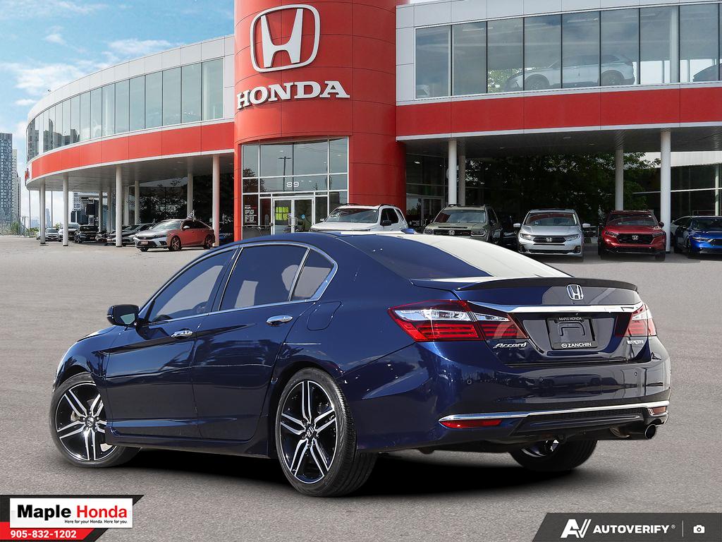 2017 Honda Accord Touring — rear three-quarter view