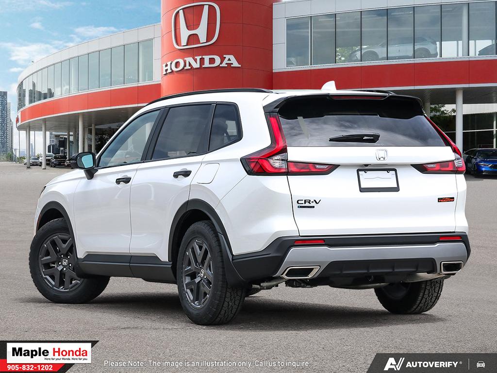 2026 Honda CR-V Hybrid TrailSport AWD — rear three-quarter view