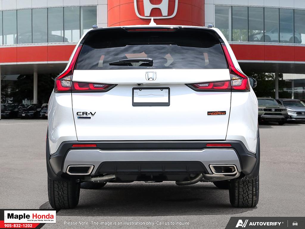 2026 Honda CR-V Hybrid TrailSport AWD — rear straight-on view