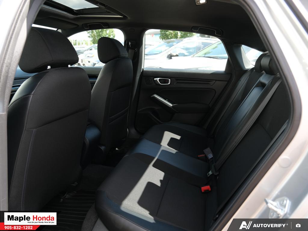 Rear seat cabin wide view with moonroof