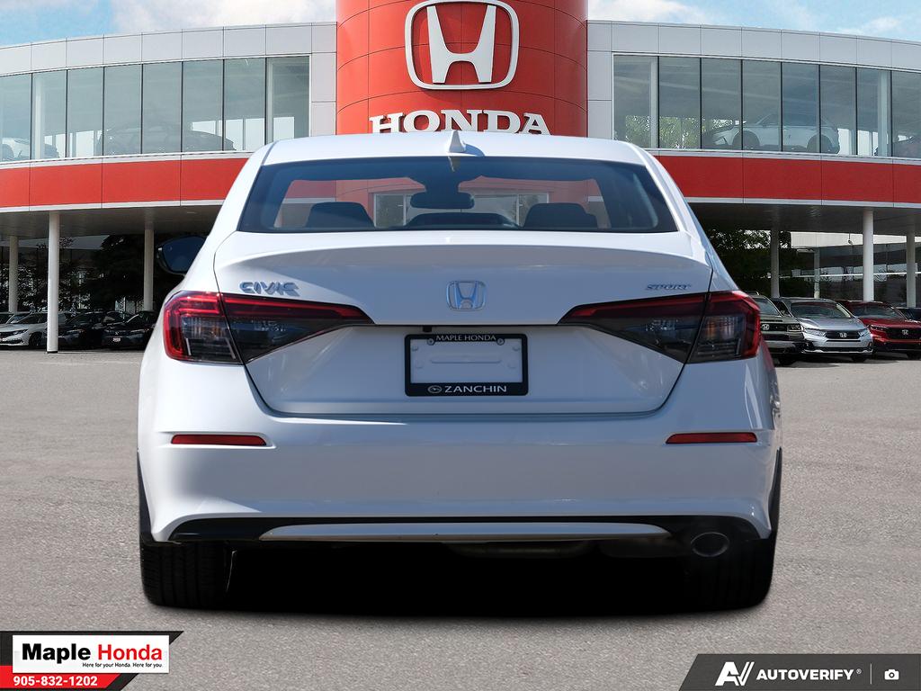 2024 Honda Civic Sport — rear straight-on view