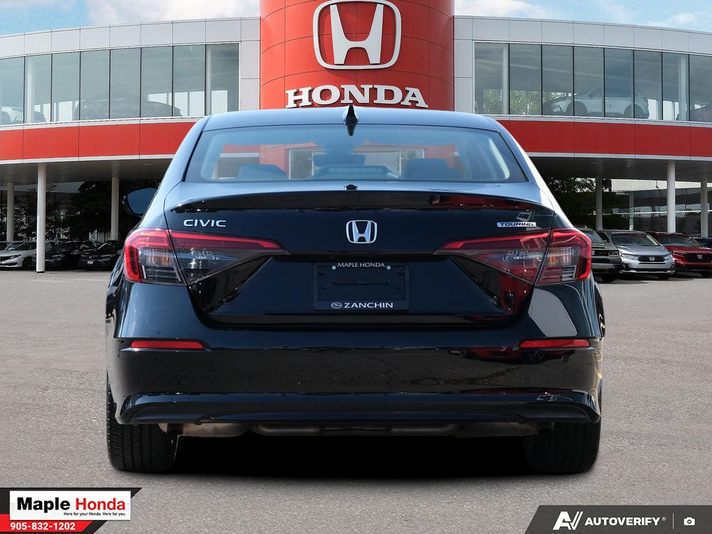 2023 Honda Civic Touring — rear straight-on view