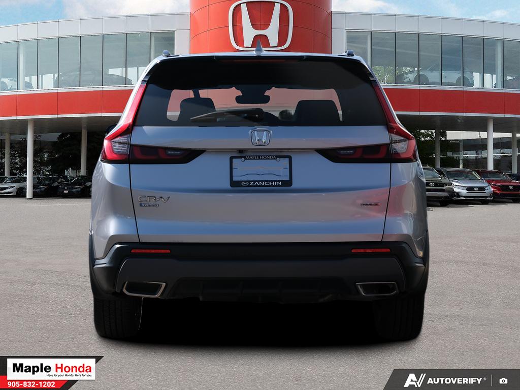 2023 Honda CR-V Hybrid Touring AWD — rear straight-on view