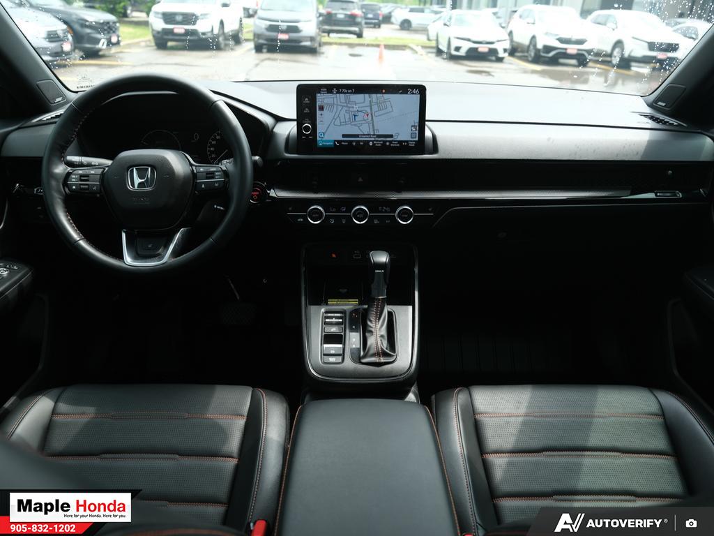 Interior dashboard wide view from driver seat