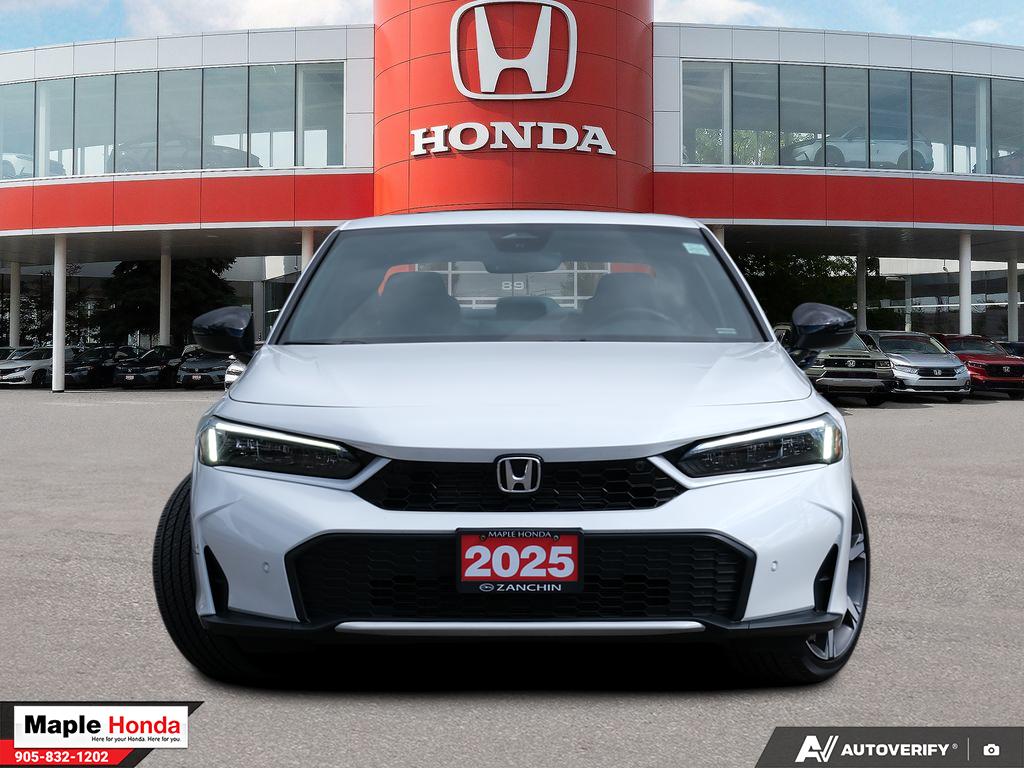 2025 Honda Civic Sport Touring Hybrid — front straight-on view