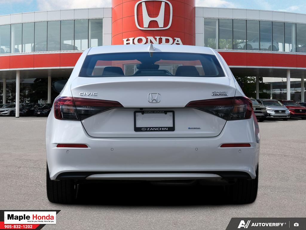 2025 Honda Civic Sport Touring Hybrid — rear straight-on view