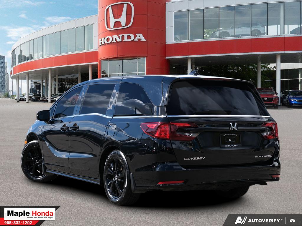 2023 Honda Odyssey Black Edition — rear three-quarter view
