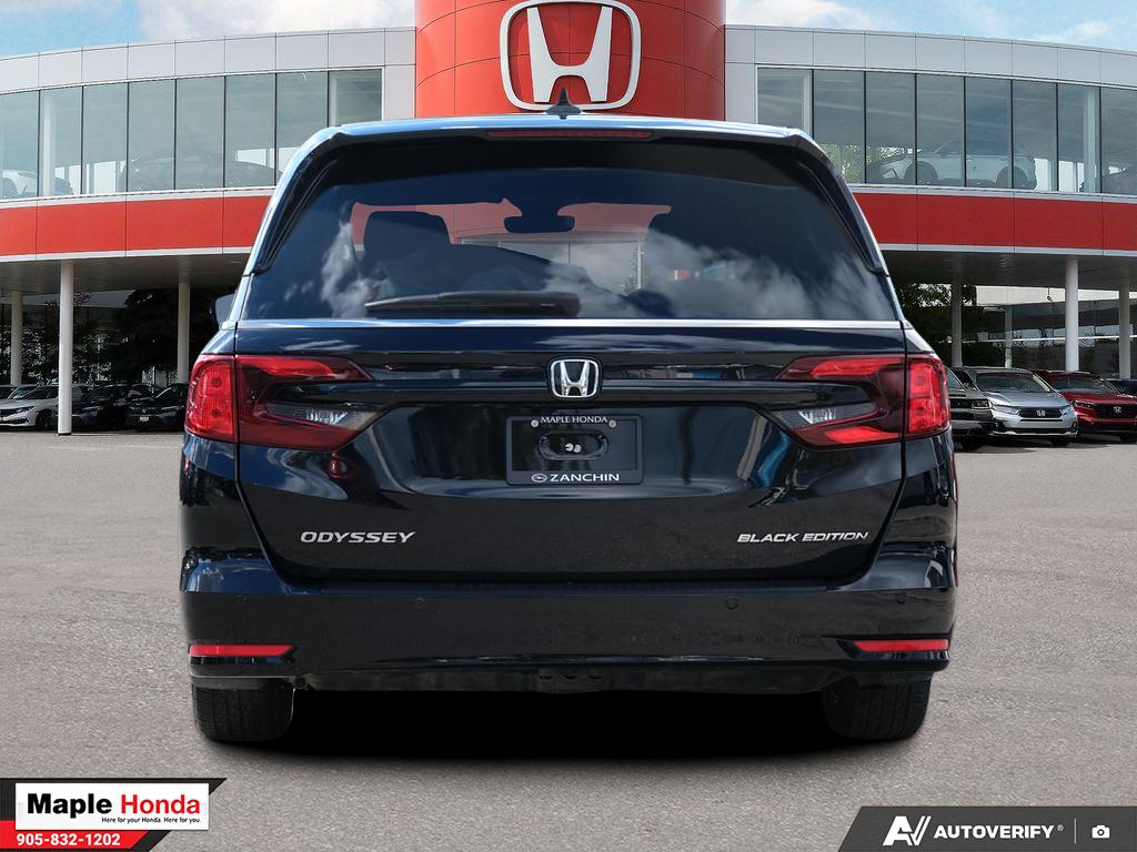 2023 Honda Odyssey Black Edition — rear straight-on view
