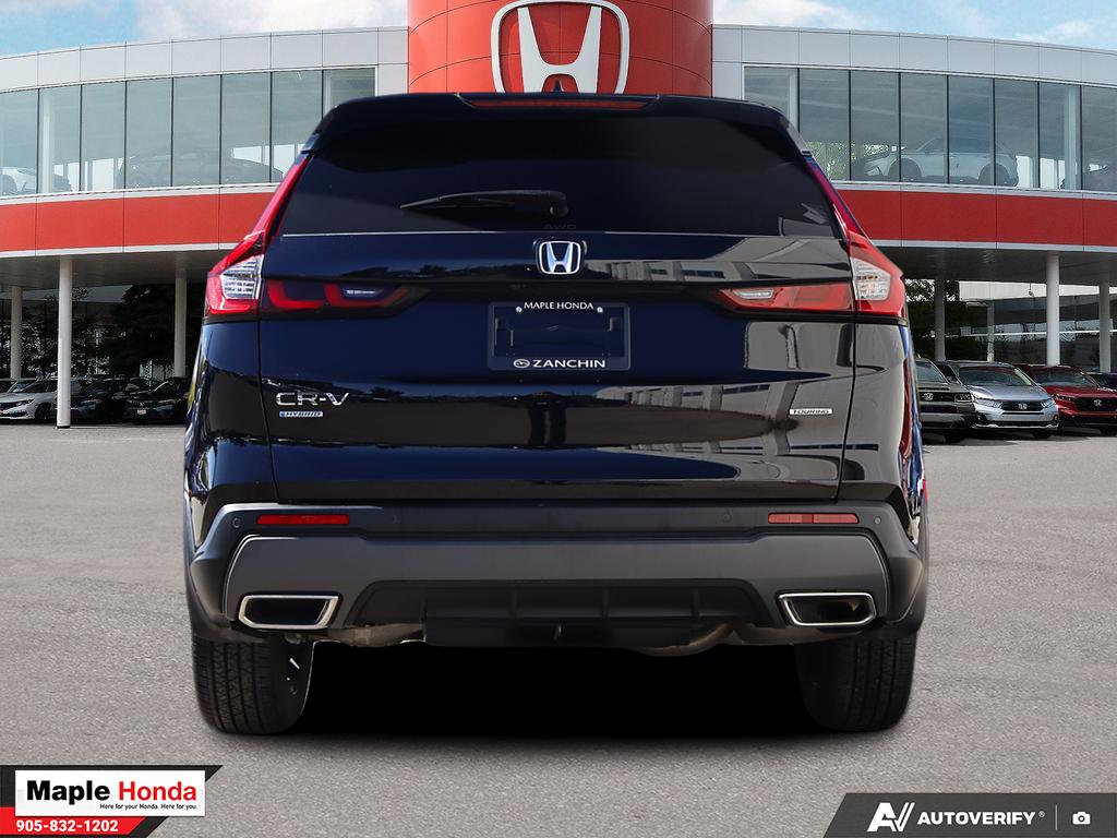 2024 Honda CR-V Hybrid Touring AWD — rear straight-on view