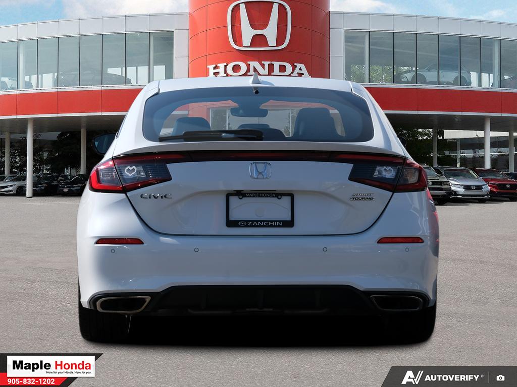 2023 Honda Civic Hatchback Sport Touring — rear straight-on view